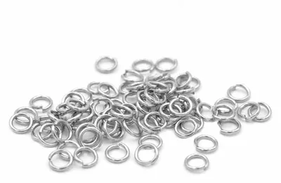 Produktbild von Vintageparts Biegeringe 304 Edelstahl platinfarben 3mm 100 Stück