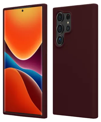 Produktbild von kwmobile Handyhülle für Samsung Galaxy S24 Ultra Hülle - Case Silikon - Kabelloses Laden - Schutzhülle Cover in Bordeaux Violett