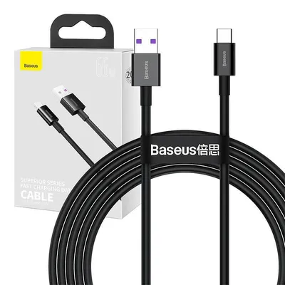 Produktbild von Baseus USB-A zu USB-C Kabel 66W 2m Schwarz