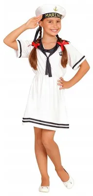 Productafbeelding van "ZEILMEISJE" (Jurk, Set) - Maat: 116 cm / 4-5 jaar