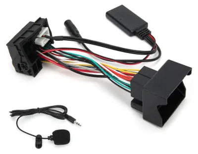 Zdjęcie produktu dla 12-pinowy kabel Bluetooth AUX-IN Stereofoniczny adapter audio z mikrofonem Pasuje do Peugeot 207 307 407 308