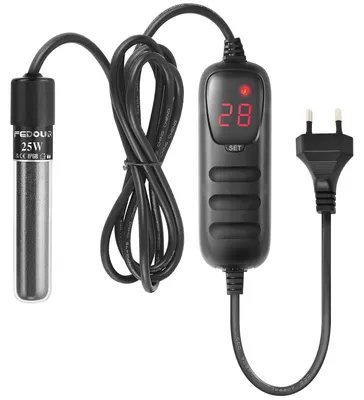Immagine prodotto di Riscaldatore mini per acquario - 25 W - Con termostato - Per 1-25 litri