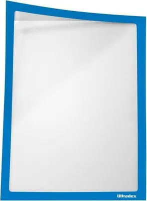 Produktbild von Infotasche ADMA selbsthaftend/magnetisch A4 BxH 225x312mm blau VE=5 Stück