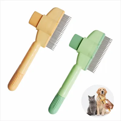 Produktbild von Set mit 2 selbst-reinigenden Bürsten für Tierhaare