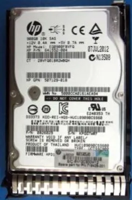 Produktbild von Hpe 719429-001, 900 Gb, 10000 Rpm, 2.5", Sas
