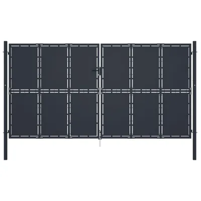 Obrázek produktu pro Zahradní brána ocelová 400 x 200 cm antracitová