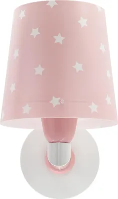 Produktbild von Fluoreszierende Kinderzimmer Wandleuchte mit Sternen, Rosa, 25 cm breit