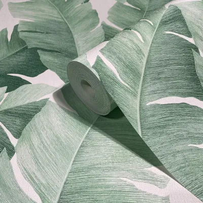 Immagine prodotto di Carta da parati in tessuto non tessuto 31650 Avalon Floral bianco verde