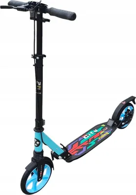 Image de Roller Avec Frein À Disque Urban Graffiti 2 Amortisseurs 100 Kg