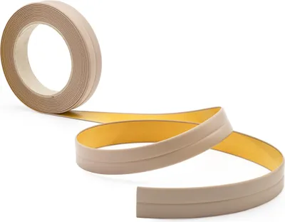 Obrázok produktu pre QUEST Mäkká samolepiaca lišta 10x10mm pre kuchyňu a kúpeľňu Bend PVC tesniaca páska Joint Tesnenie páska béžová 5m
