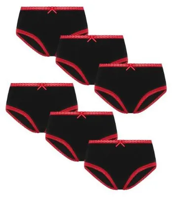 Produktbild von Bio-Baumwoll-Hipster mit Spitze & Schleife - 6er Pack