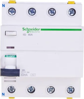 Obrázok produktu pre Prúdový chránič iID-80-4-30-AC 80A 4-pólový 30mA typ AC