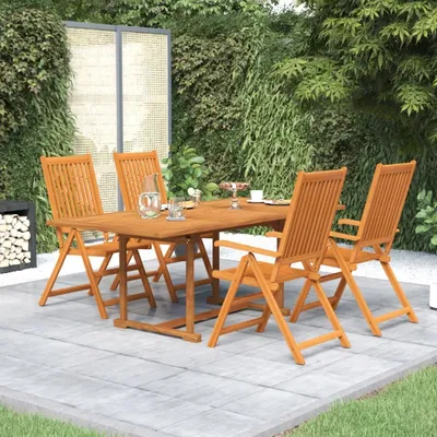 Produktbild von The Living Store 5-tlg. Garten-Essgruppe Massivholz Akazie