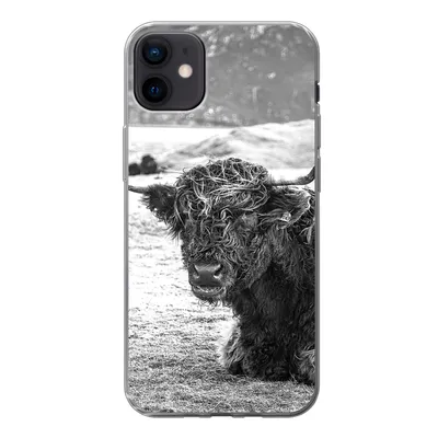 Produktbild von MuchoWow® Handyhülle Schutzhülle Hülle für iPhone 12 mini Schottischer Highlander - Berg - Tiere Silikon Softcase Handy Hülle - Bild