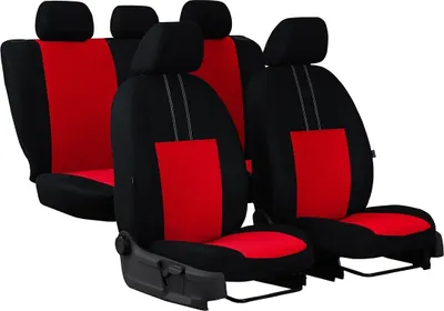 Produktbild von Autositzbezüge 2+3 - Universal Auto Sitzauflagen Set, Pok-Ter Economic Rot