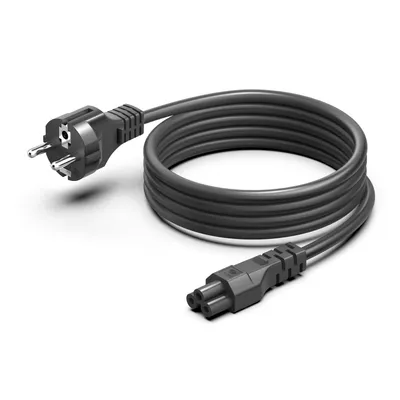Produktbild von Euro Netzkabel 2M für Notebook, 3-polig Kleeblatt Micky Maus Laptop Kabel
