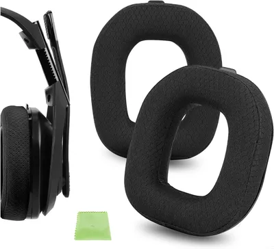 Immagine prodotto di Cuffie di ricambio - Cuscinetti auricolari di sostituzione - Riparazione cuffie - Memory foam e rete - 10,4 cm - Nero