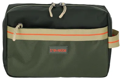 Produktbild von travelite Kulturbeutel Color Craze Toiletry Bag Oliv dunkelgrün