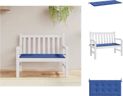 Produktbild von vidaXL Gartenbank-Auflage Königsblau 100x50x3 cm Oxford-Gewebe -  Sitzpolster