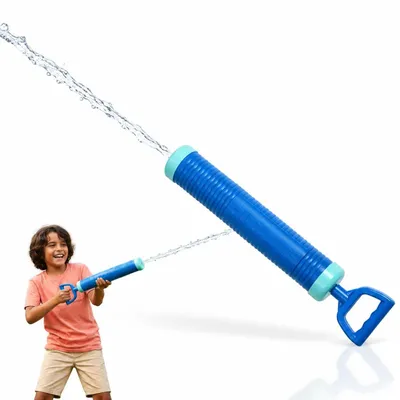 Produktbild von 55 cm Wasserpistole mit 12 m Reichweite - Leistungsstarke Wasserkanone für Kinder und Erwachsene - Spritziger Sommerspaß für Garten, Pool und Strand