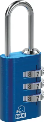 Produktbild von BASI - Kofferschloss - mit Aluminiumgehäuse - Farbe: Blau