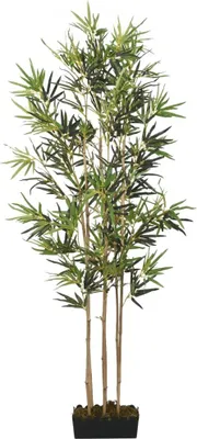 Immagine prodotto di Albero Bambù Artificiale 552 Foglie 120 cm Verde