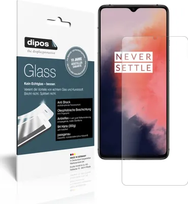 Produktbild von 2x Schutzfolie für OnePlus 7T matt - Anti-Shock 9H Folie dipos Glass Kunststoffglas