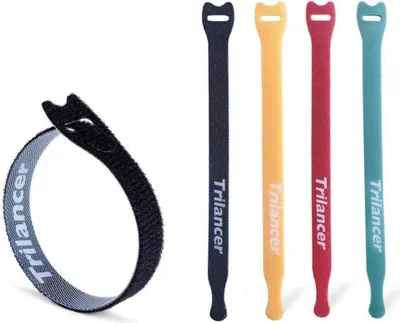 Obrázek produktu pro Stahovací pásky se suchým zipem 20 cm 50 kusů opakovaně použitelných stahovacích pásků se suchým zipem