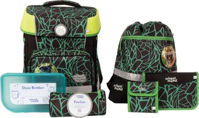 Produktbild von School-Mood Hero Schulranzen-set schwarz 38 x 30 x 22