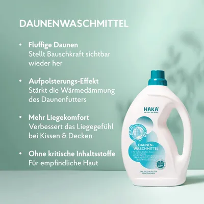 Produktbild von HAKA Daunenbalsam 1l Waschmittel für Daunenprodukte