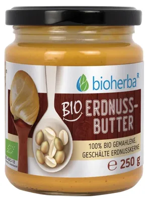 Obrázok produktu pre 100 %arašidové maslo – 250 g – Bioherba