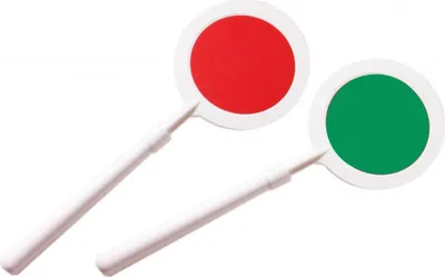 Produktbild von Polizeikelle Spielzeug für Kinder, 16,5 cm Griff, 9,8 cm Ø, leicht & robust