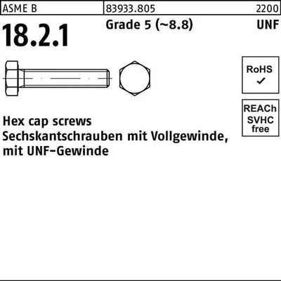 Produktbild von Reyher  Hex cap screws 83933 5 1/2-20 UNFx3/4(19mm) (50 Stück)