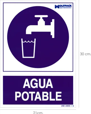 Image de Poster eau potable 30x21cm.