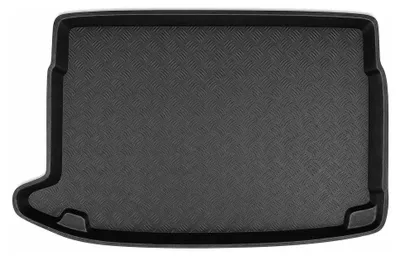 Productafbeelding van Rubberen kofferbakmat voor Volkswagen Polo V 2009-2017 (hatchback) – zwart, op maat