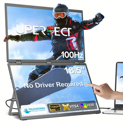 Productafbeelding van Draagbare Monitor - Portable Scherm - Extra Scherm Laptop - Monitor Uitbreider - Multi Monitor