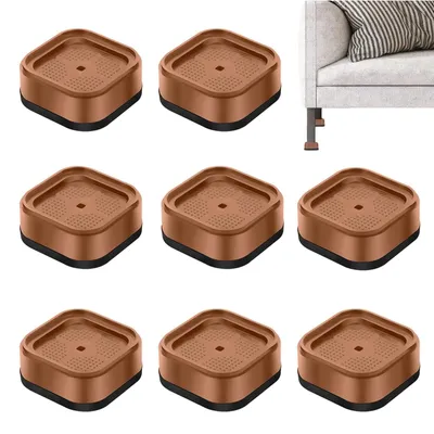 Obrázek produktu pro 8 kusů podstavek pod nábytek, stohovatelné podstavce pod postel o rozměrech 7 x 7 cm