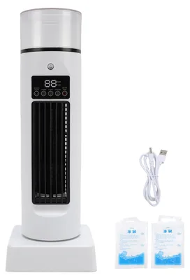 Zdjęcie produktu dla Wentylator stojący, przenośny wentylator bez łopatek, nawilżacz powietrza z rozpylaniem, zasilany przez USB, do użytku w domu, akademiku lub biurze