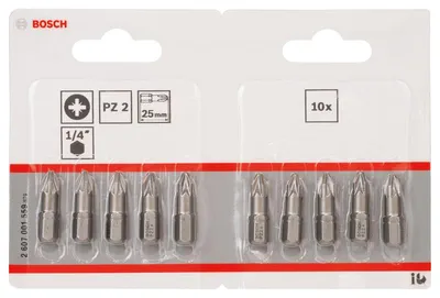 Produktbild von Schrauberbit Extra-Hart PZ 2, 25 mm, 10er-Pack, im Blister