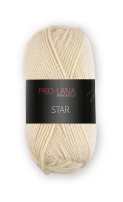 Produktbild von Pro Lana Star 50 g anschmiegsame Wolle für Anfänger und Könner (100 % Polyacryl) 135 m Farbe 004