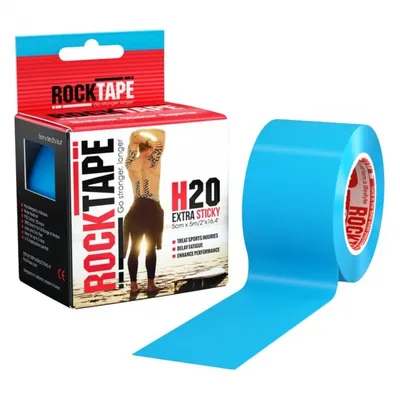 Zdjęcie produktu dla RockTape H20 Kinesiotape - Taśma sportowa - 5 cm x 5 m - Niebieski