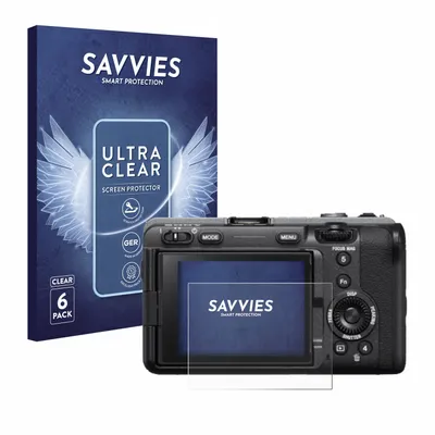 Produktbild von 6x Für Sony FX3 Schutzfolie Savvies Displayschutz Display Schutz Folie Klar Transparent