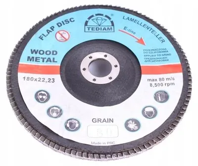 Produktbild von TEDIAM Lamellenschleifscheibe 115 mm P60 für Metall