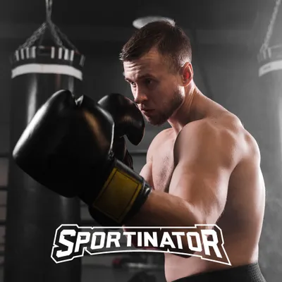 Produktbild von SPORTINATOR Boxsackhalterung STR-92, schwarz, Stahl, ca. 43 x 33,5 cm (LxH), ca. 40 cm Wandentfernung, für Boxsäcke bis 65 kg, 3-Punkt Wandhalterung, inkl. Befestigungsmaterial und Karabiner
