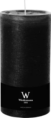 Produktbild von INNA-GLAS Blockkerze AURORA, schwarz, 19cm, Ø10cm, 155h - Germany - Stumpenkerze