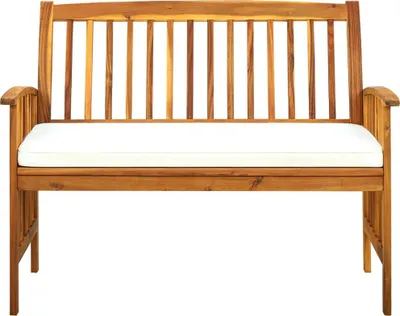 Obrázok produktu pre vidaXL Záhradná lavica s vankúšom 119 cm masívne drevo agát