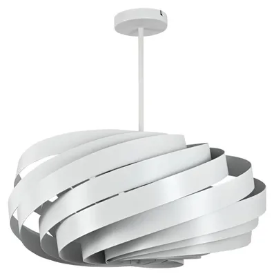 Produktbild von Deckenlampe Metall Ø 56 cm rund Weiß E27 4-flammig Modern Deckenleuchte
