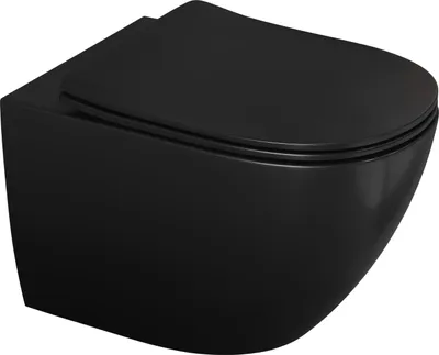 Produktbild von Aqua Bagno Taharat Dusch-WC Hänge-WC Spülrandloses WC Silk inkl. WC-Sitz mit Absenkautomatik
