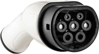 Produktbild von Stecker zum Laden von Elektroautos Typ 2 AK-SC-E14 32A versilbert für Montage