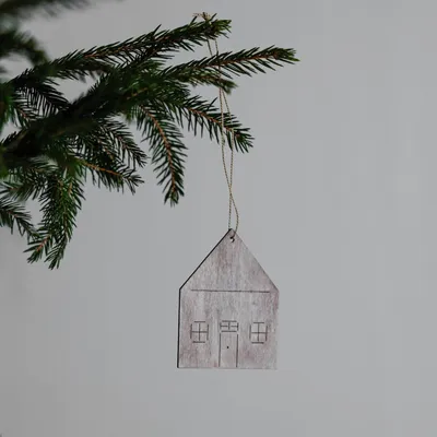 Produktbild von Holzanhänger Haus Träryd: natur
